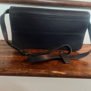 Coach New York Vintage Tribeca blue leather shoulder crossbody Bag 9091